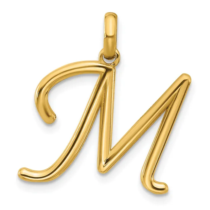 PreStyled Sets TreasureFineJewelers 14k Yellow Gold Fancy Letter M