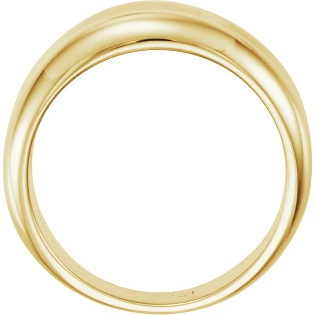 Rings 14K Yellow Concave Ring TreasureFineJewelers