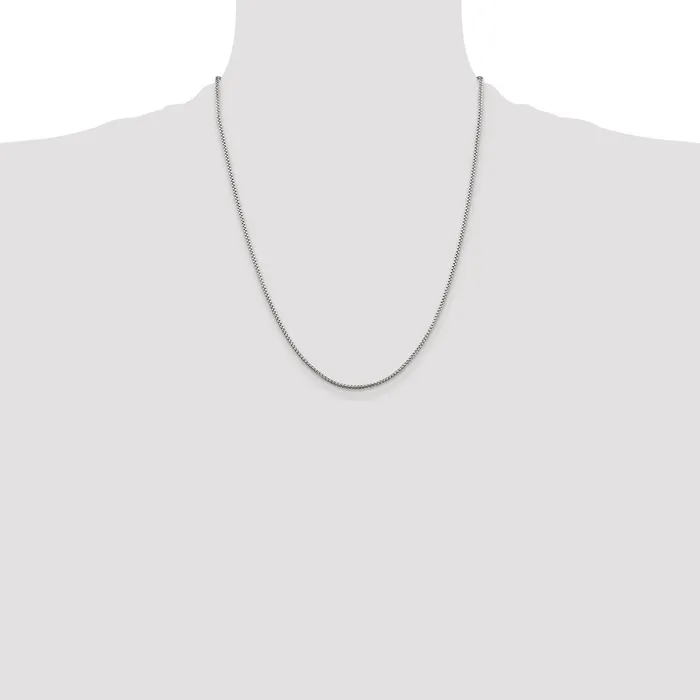 Rings Sterling Silver 15mm Round Box Chain TreasureFineJewelers