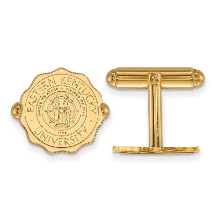 Rings Sterling Silver Goldplated Eastern Kentucky University Crest Cuff Links TreasureFineJewelers Rings Sterling Silver Goldplated Eastern Kentucky University Crest Cuff Links TreasureFineJewelers