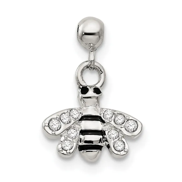 Rings Sterling Silver Mio Memento Swarovski Crystal Enamel Dangle Bee Charm TreasureFineJewelers Rings Sterling Silver Mio Memento Swarovski Crystal Enamel Dangle Bee Charm TreasureFineJewelers