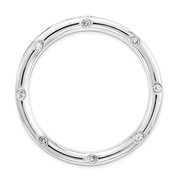 Rings Sterling Silver Stackable Expressions Large Polished Aquamarine Chain Slide TreasureFineJewelers Rings Sterling Silver Stackable Expressions Large Polished Aquamarine Chain Slide TreasureFineJewelers