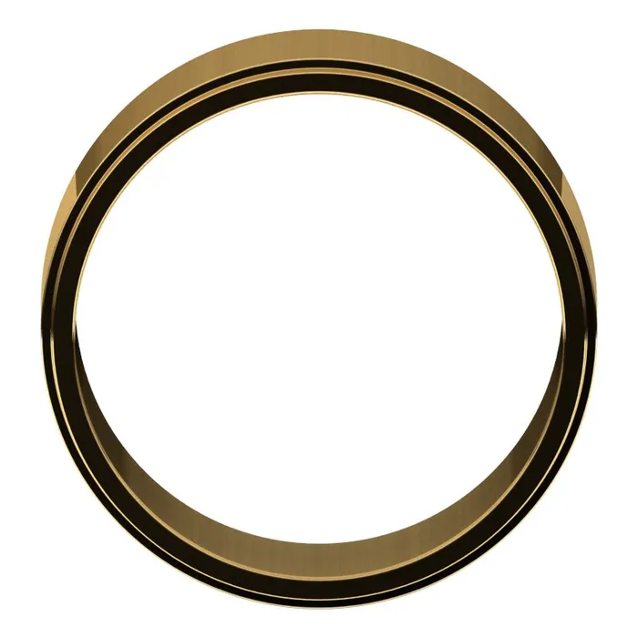 Rings TreasureFineJewelers 10K Yellow Gold 9 mm flat edge Wedding Band