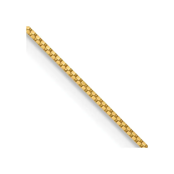 Rings TreasureFineJewelers 14k 7mm Box with Spring Ring Clasp Chain