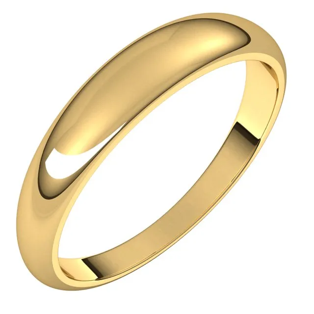 Rings TreasureFineJewelers 18K Yellow Gold 4 mm Half Round Tapered Wedding Band Rings TreasureFineJewelers 18K Yellow Gold 4 mm Half Round Tapered Wedding Band
