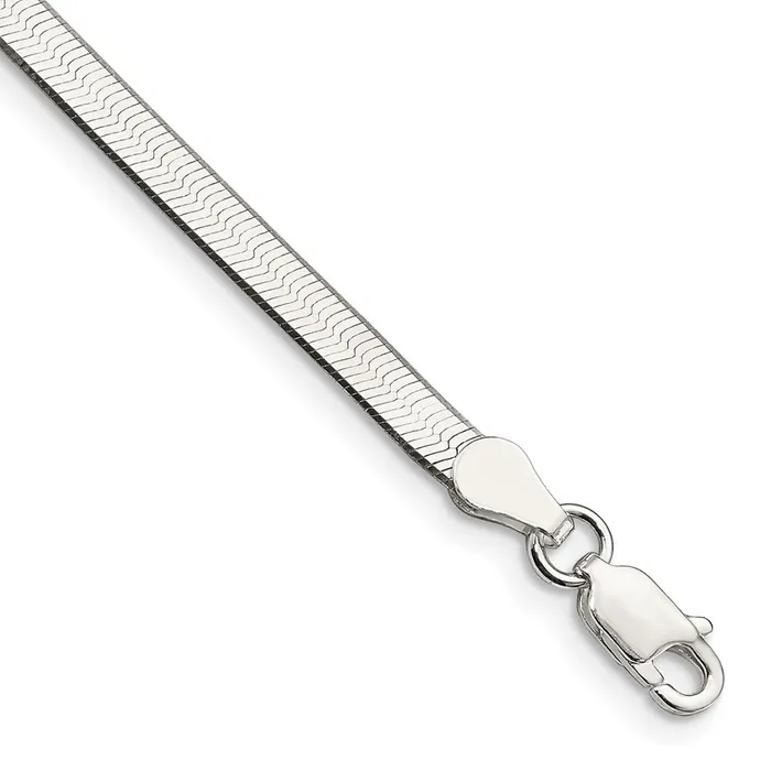 Rings TreasureFineJewelers Sterling Silver 325mm Magic Herringbone Chain
