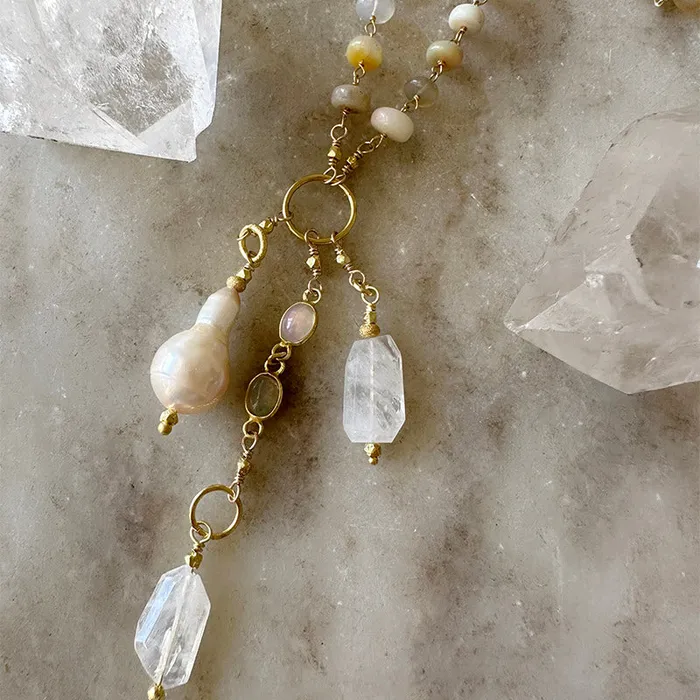 Robindira Unsworth Necklaces Artemis Australian Opal Cluster Necklace