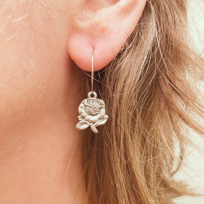 Rose Our Lady Of Grace Earrings Catholic Gifts Canada Earrings