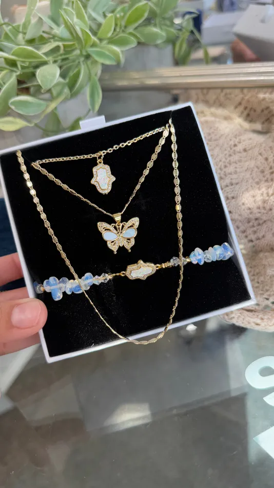 Shine on Protective Butterfly Necklace Set MP Jewelry Necklaces Shine on Protective Butterfly Necklace Set MP Jewelry Necklaces
