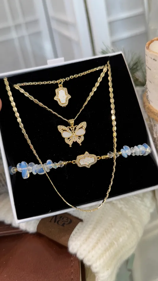 Shine on Protective Butterfly Necklace Set MP Jewelry Necklaces Shine on Protective Butterfly Necklace Set MP Jewelry Necklaces