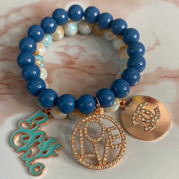 Skylar Sky Collection Bracelets Rose Gold Collection Affair Stretch Bracelet with Charm