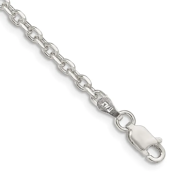 Sterling Silver 275mm Diamondcut Forzantina Cable Chain TreasureFineJewelers Rings Sterling Silver 275mm Diamondcut Forzantina Cable Chain TreasureFineJewelers Rings