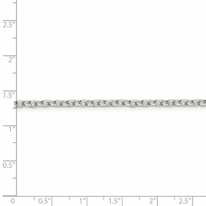 Sterling Silver 275mm Diamondcut Forzantina Cable Chain TreasureFineJewelers Rings