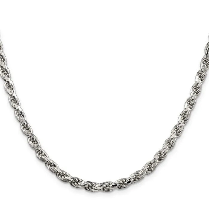 Sterling Silver 475mm Diamondcut Rope Chain TreasureFineJewelers Rings