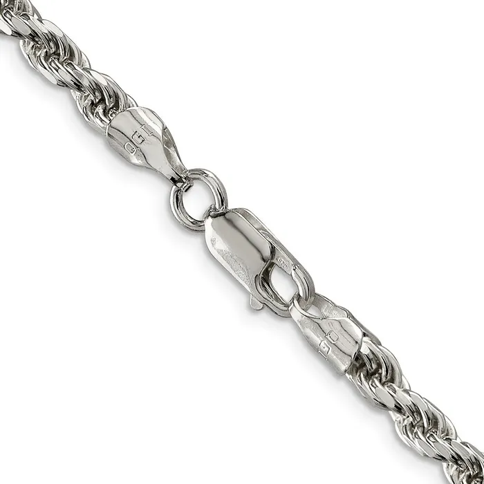 Sterling Silver 475mm Diamondcut Rope Chain TreasureFineJewelers Rings