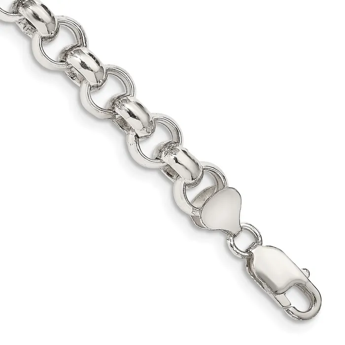Sterling Silver 95mm Semisolid Rolo Chain TreasureFineJewelers Rings