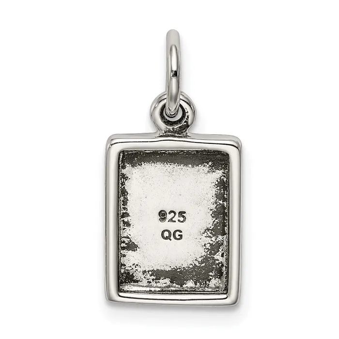 Sterling Silver Antiqued Holy Bible Charm TreasureFineJewelers Rings