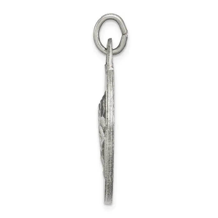 Sterling Silver Antiqued Praying Hands Pendant TreasureFineJewelers Necklaces