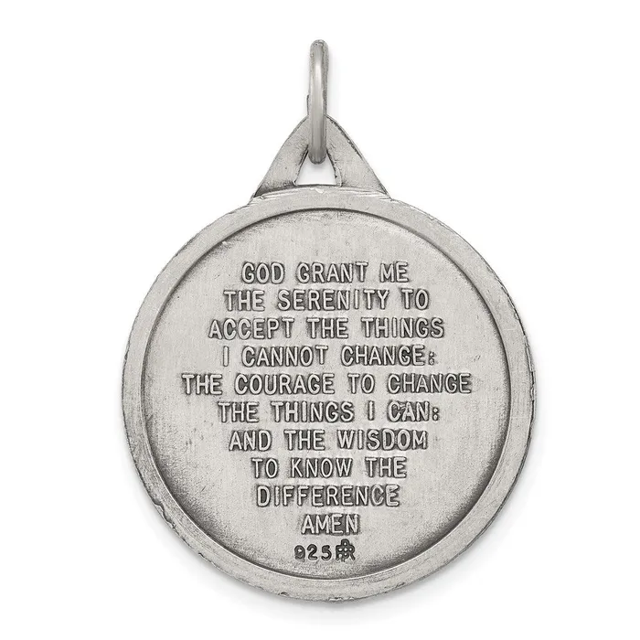Sterling Silver Antiqued Praying Hands Pendant TreasureFineJewelers Necklaces