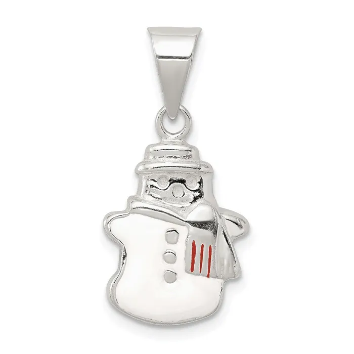 Sterling Silver Enameled Snowman Charm TreasureFineJewelers Rings