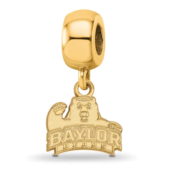 Sterling Silver Goldplated LogoArt Baylor University Bears Extra Small Dangle Bead Charm TreasureFineJewelers Rings Sterling Silver Goldplated LogoArt Baylor University Bears Extra Small Dangle Bead Charm TreasureFineJewelers Rings