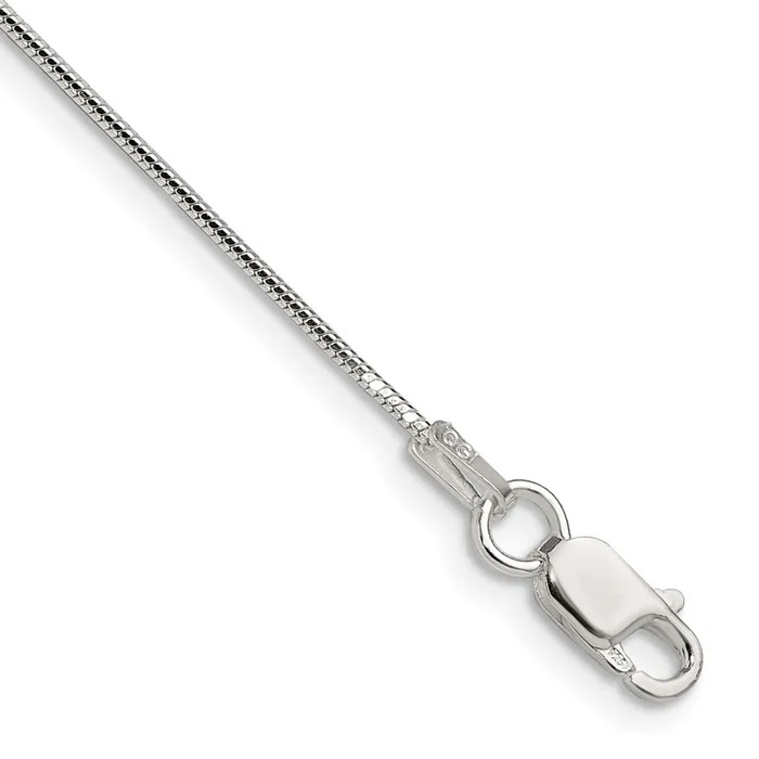 Sterling Silver Polished 90mm Octagonal Snake Chain TreasureFineJewelers Rings