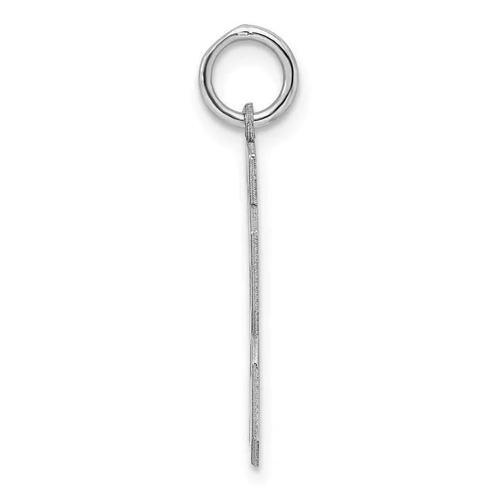 SterlingSilver Rhodiumplated Polished Number 13 Charm TreasureFineJewelers Rings