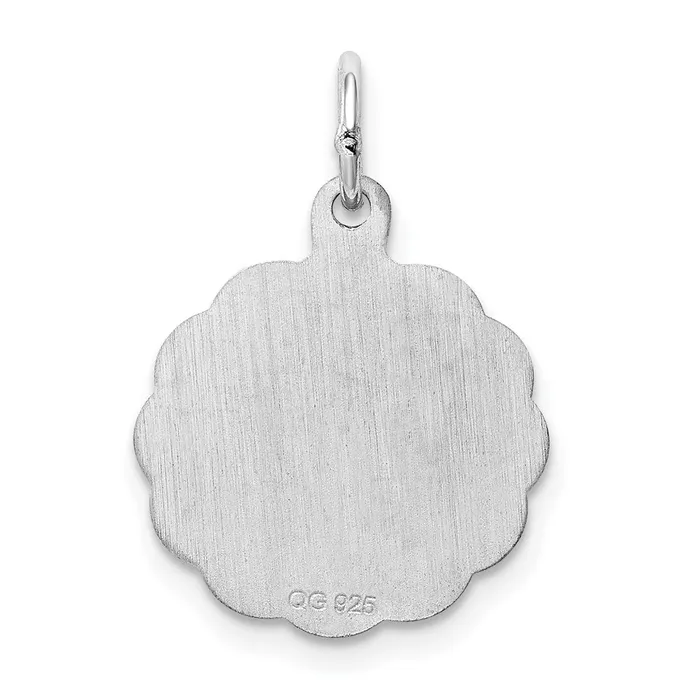Sterling Silver Rhodiumplated Special Mom Disc Charm TreasureFineJewelers Rings