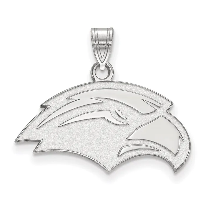 Sterling Silver Rhodiumplated University of Southern Mississippi Eagle Small Pendant TreasureFineJewelers Necklaces Sterling Silver Rhodiumplated University of Southern Mississippi Eagle Small Pendant TreasureFineJewelers Necklaces