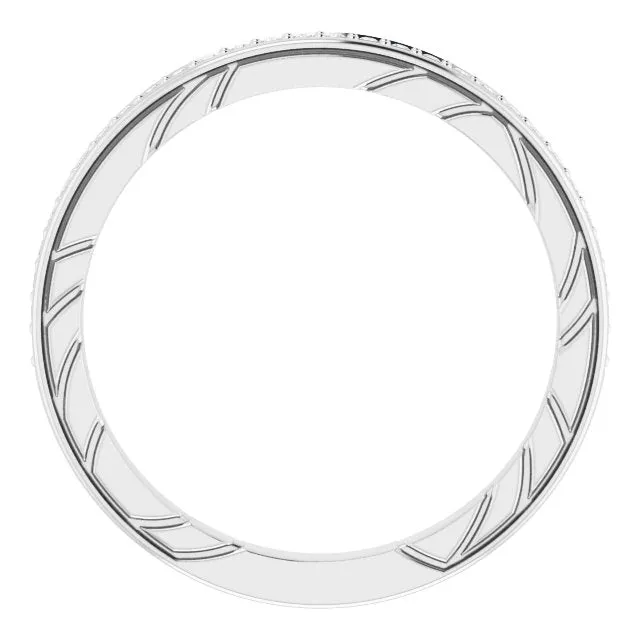 TreasureFineJeweler Rings 14K White 18 CTW Natural Diamond Anniversary Band