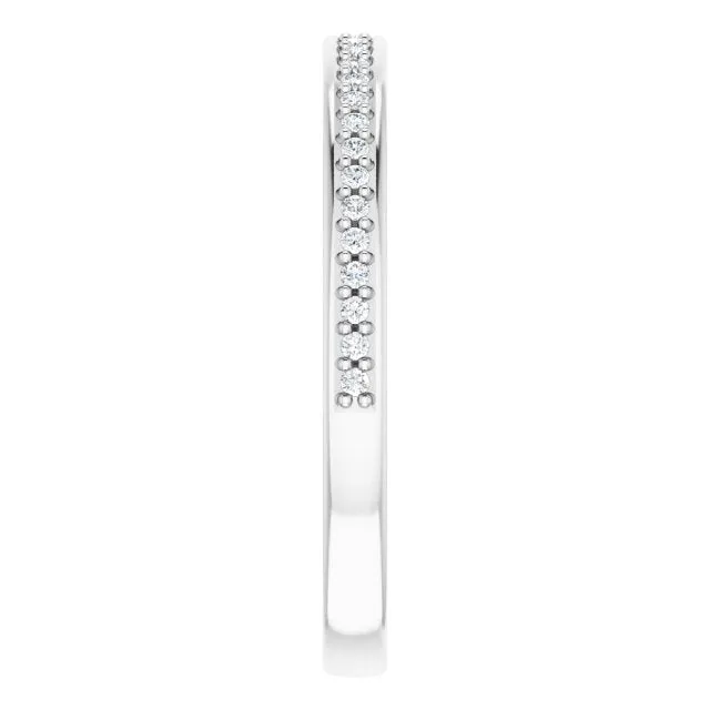 TreasureFineJeweler Rings 14K White 18 CTW Natural Diamond Anniversary Band