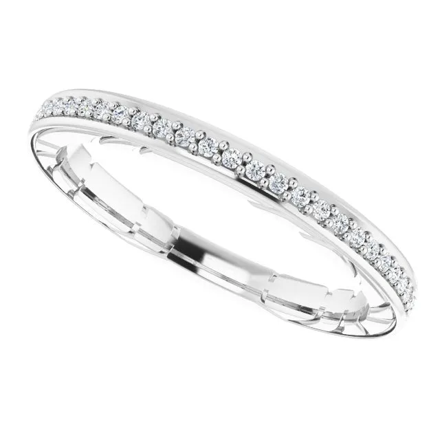TreasureFineJeweler Rings 14K White 18 CTW Natural Diamond Anniversary Band