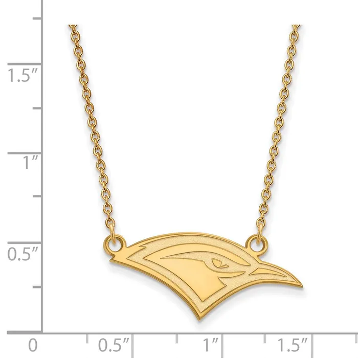 TreasureFineJewelers 10K Yellow Gold The U of Tennessee at Chattanooga Small Pendant with Necklace Necklaces