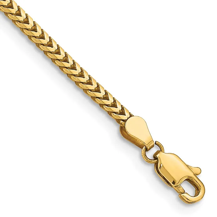 TreasureFineJewelers Bracelets 14K 7 inch 25mm Franco with Lobster Clasp Bracelet TreasureFineJewelers Bracelets 14K 7 inch 25mm Franco with Lobster Clasp Bracelet