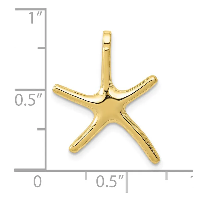 TreasureFineJewelers Charm Necklaces 10k Dancing Starfish Charm