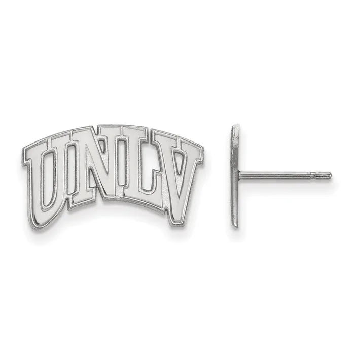 TreasureFineJewelers Earrings Sterling Silver Rhodiumplated University of NevadaLas Vegas UNLV Small Post Earrings TreasureFineJewelers Earrings Sterling Silver Rhodiumplated University of NevadaLas Vegas UNLV Small Post Earrings
