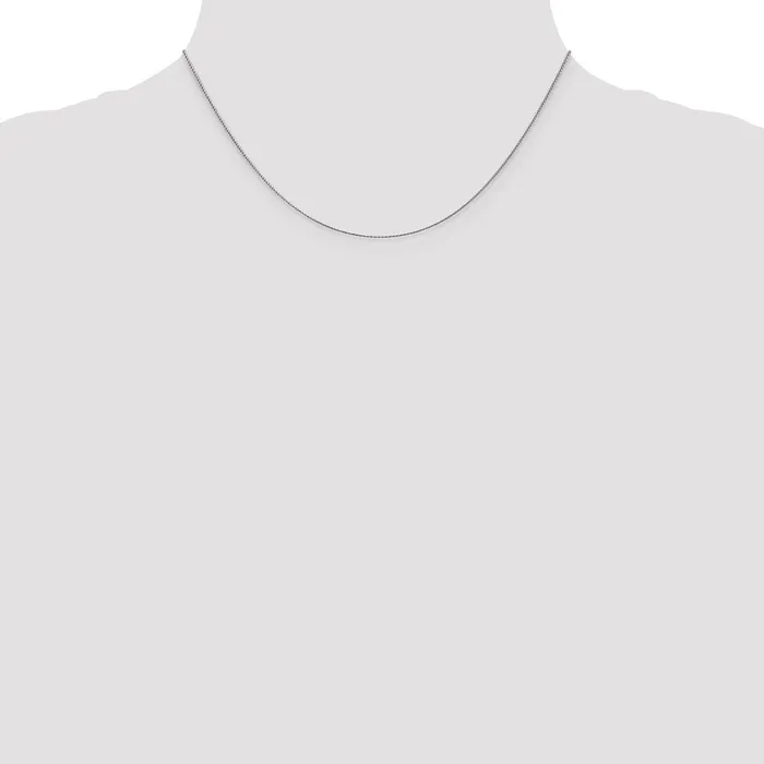 TreasureFineJewelers Leslies 14K White Gold 65mm DC Spiga Chain Necklaces