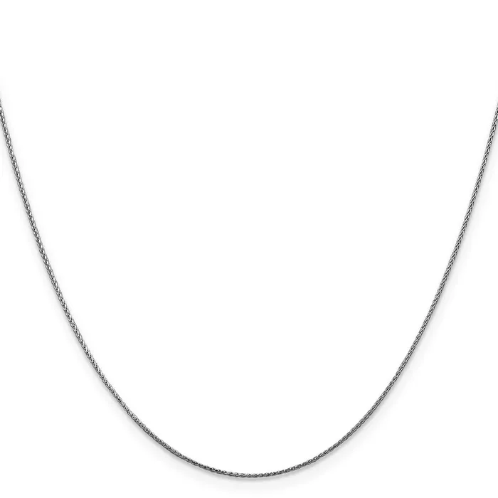 TreasureFineJewelers Leslies 14K White Gold 65mm DC Spiga Chain Necklaces