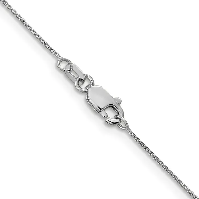 TreasureFineJewelers Leslies 14K White Gold 65mm DC Spiga Chain Necklaces