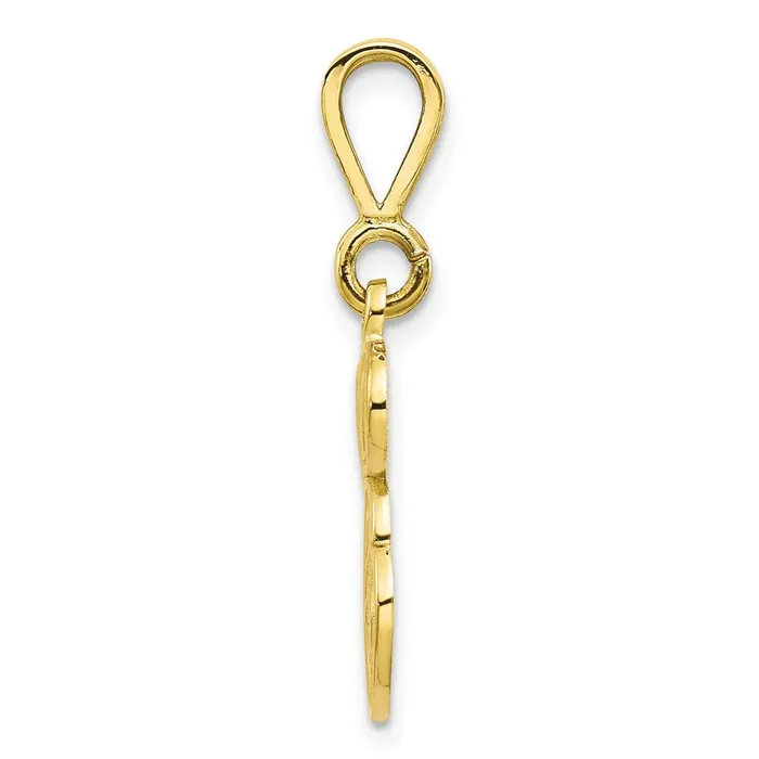 TreasureFineJewelers Necklaces 10k Yellow Gold Initial E Pendant