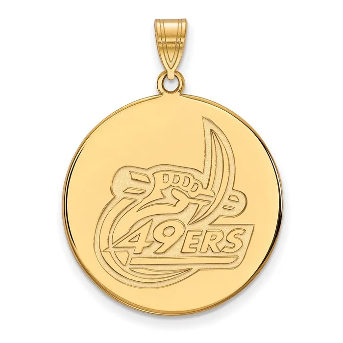 TreasureFineJewelers Necklaces 10K Yellow Gold U of North Carolina at Charlotte XL Disc Pendant TreasureFineJewelers Necklaces 10K Yellow Gold U of North Carolina at Charlotte XL Disc Pendant
