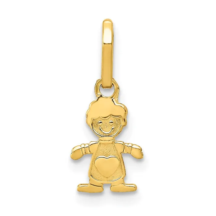 TreasureFineJewelers Necklaces 14k Polished Little Boy Pendant