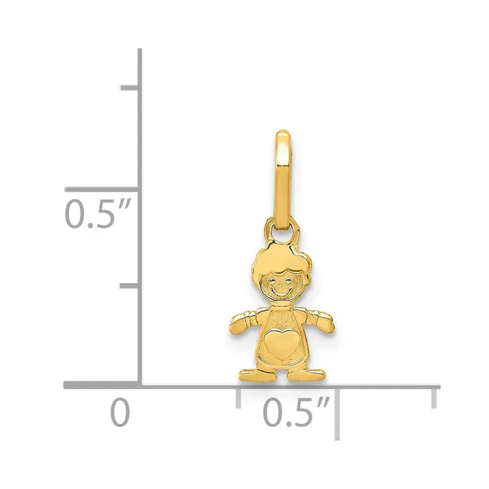 TreasureFineJewelers Necklaces 14k Polished Little Boy Pendant