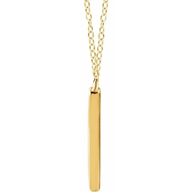 TreasureFineJewelers Necklaces 14K Yellow V 1618 Necklace