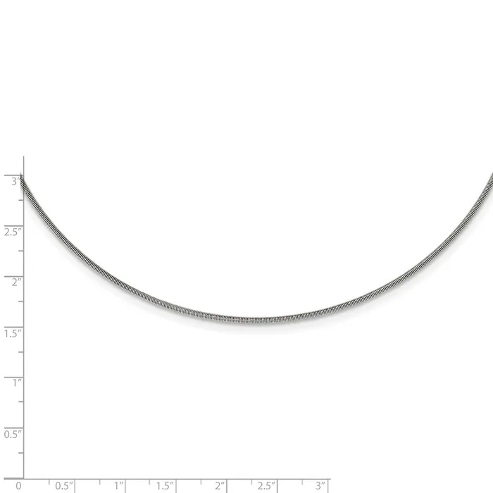 TreasureFineJewelers Necklaces Chisel Stainless Steel Polished and Textured 16 inch Necklace