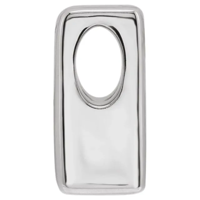 TreasureFineJewelers Necklaces Sterling Silver Block Initial A Slide Pendant