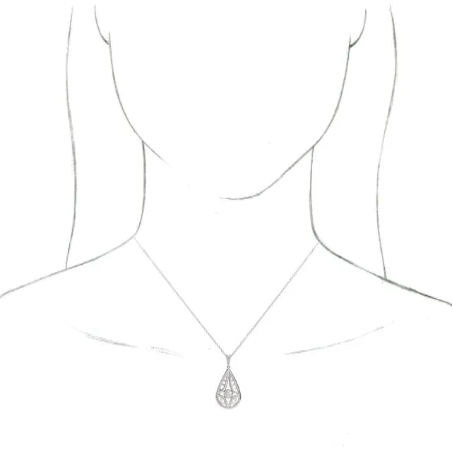TreasureFineJewelers Necklaces Sterling Silver VintageInspired Freshwater Cultured Pearl 1618 Necklace