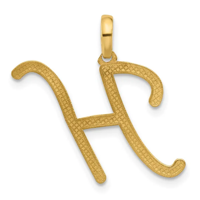 TreasureFineJewelers PreStyled Sets 14k Yellow Gold Fancy Letter H