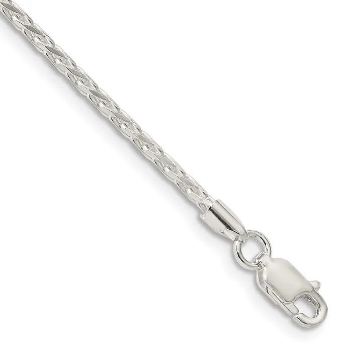TreasureFineJewelers Rings Sterling Silver 215mm Diamondcut Round Spiga Chain TreasureFineJewelers Rings Sterling Silver 215mm Diamondcut Round Spiga Chain