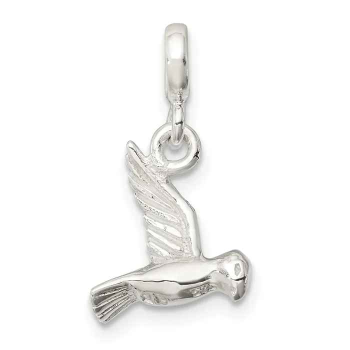 TreasureFineJewelers Rings Sterling Silver Bird Enhancer